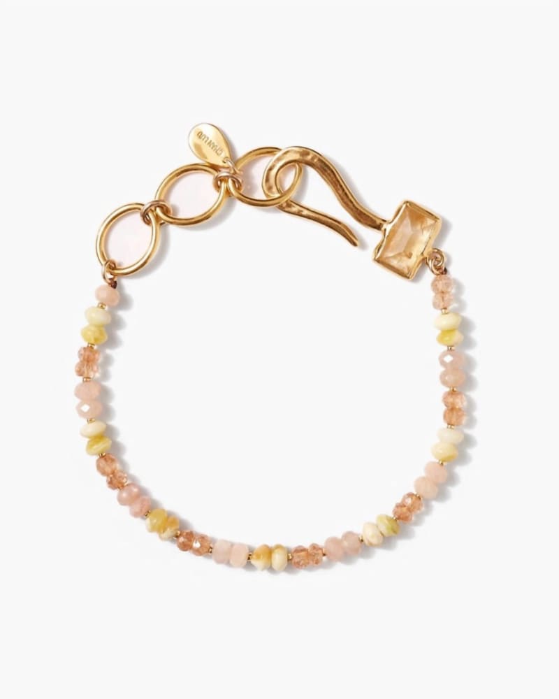 Front of a size O/S Odysey Hook Bracelet in Citrine in Citrine by CHAN LUU. | dia_product_style_image_id:331124